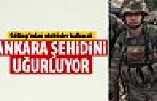 Afrin şehidine uğurlama