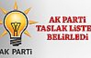 Ak Parti taslak listesini belirledi