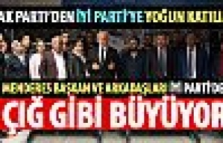 AK Parti’den İYİ Parti’ye yoğun katılım