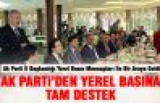 Ak Parti'den yerel basına tam destek