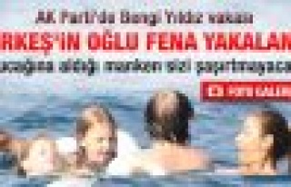 AK Partili Türkeş Ebru Şancı ile denizde