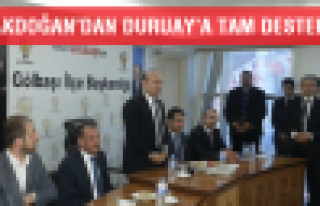 Akdoğan'dan Duruay'a tem destek