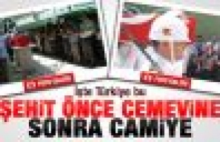 Alevi şehide 2 ayrı cenaze namazı 