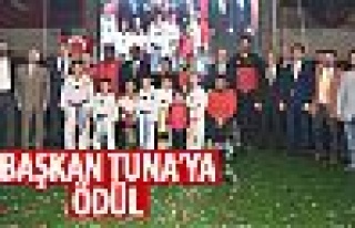 Amatör Spor Haftası'nda Tuna'ya ödül