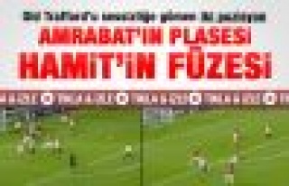 Amrabat'ın M. United maçında direkten dönen plasesi
