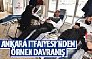 Ankara İtfaiyesi'nden örnek davranış