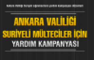 Ankara Valiliği Suriyeli sığınmacılara yardım...
