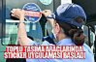 Ankara zabıtası toplu taşıma araçlarında sticker...