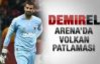 Arena'da Volkan patladı 