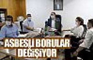 Asbesli borular değişiyor!