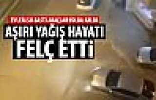 Aşırı yağış hayatı felç etti