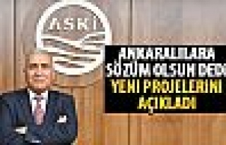 ASKİ yeni projelerini açıkladı