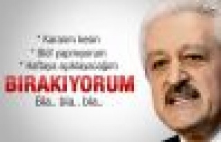 Aydınlar: Bırakıyorum 