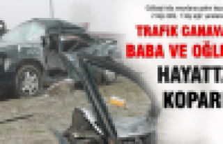 Baba ve oğlu trafik kazasında hayatını kaybetti