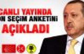 Başbakan Erdoğan son oy oranlarını açıkladı