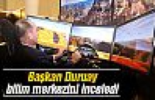 Başkan Duruay incelemelerde bulundu