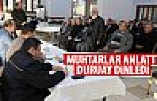 Başkan Duruay muhtarla buluştu