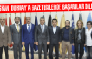 BAŞKAN DURUAY'A GAZETECİLERDEN ZİYARET