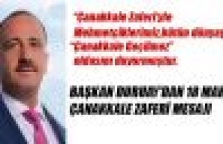 Başkan Duruay’dan 18 Mart Çanakkale Zaferi Mesajı