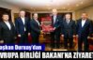 Başkan Duruay'dan Avrupa Birliği Bakanı’na Ziyaret