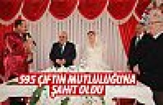 Başkan Duruay 595 çifti evlendirdi