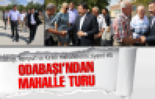 Başkan Odabaşı’ndan mahalle turu