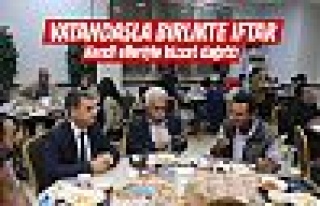 Başkan Şimşek vatandaşlarla birlikte iftar yaptı