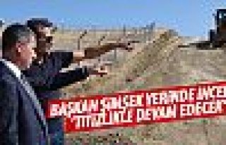 Başkan Şimşek'ten yol denetimi