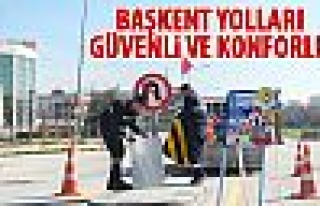 Başkent yollarında çalışmalar