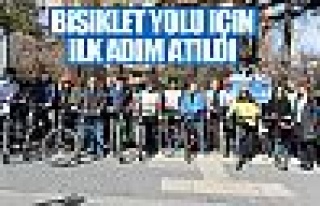 Bisiklet yolu projesinde ilk adım atıldı!