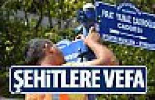 Büyükşehir belediyesi şehitlerin adlarını yaşatıyor