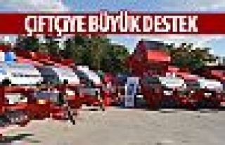 Büyükşehir'den çiftçiye destek