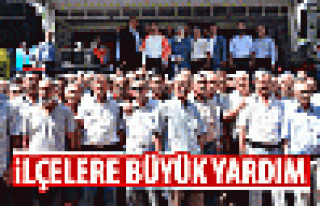 Büyükşehir'den ilçelere yardım