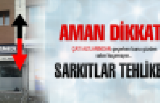 Buz sarkıtları tehlike saçıyor