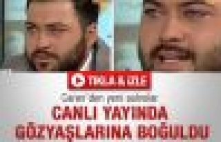 Caner canlı yayında gözyaşlarına boğuldu - Video