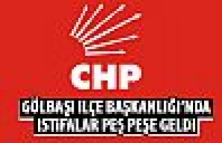 CHP Gölbaşı İlçe Başkanlığı karıştı