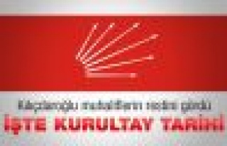 CHP'de kurultay tarihi belli oldu
