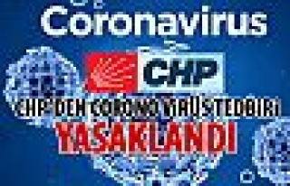 CHP'den corona virüsü tedbiri