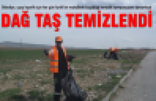 Dağ taş temizlendi