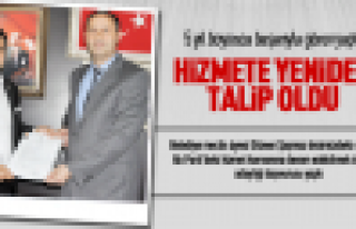 Dilaver Şaşmaz, hizmete yeniden talip oldu