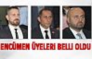 Encümen üyeleri belli oldu