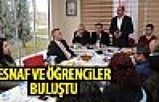 Esnaf ve öğrenciler buluştu