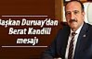 Fatih Duruay'dan kandil mesajı