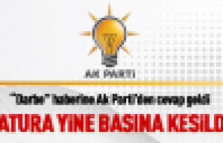 Fatura Yine Basına Kesildi