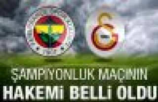 Fenerbahçe Galatasaray maçının hakemi belli oldu...