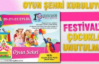 Festival'de Çocuklar Unutulmadı