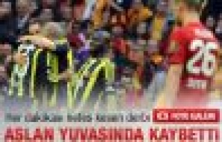 Galatasaray Fenerbahçe derbisi Fener'in 