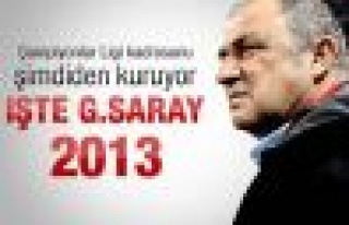 Galatasaray'ın 2013 kadrosu hazır 