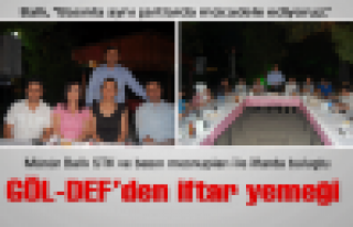 GÖL-DEF'ten iftar yemeği