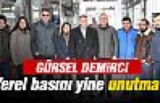 GÖL-DER Başkanı Gürsel Demirci yerel basını...